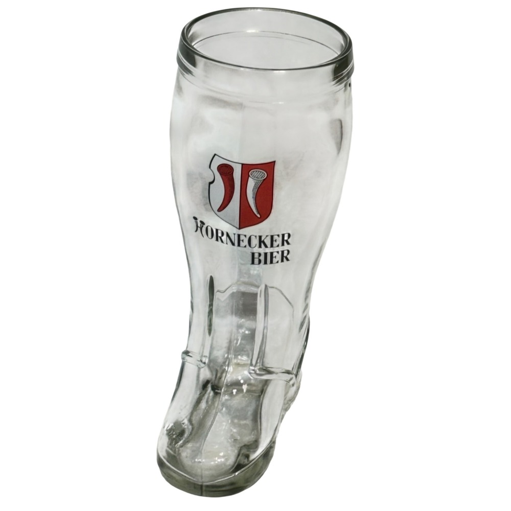 Hornecker Bier Glass Boot Das Boot German Beer Mug Barware Clear Glass